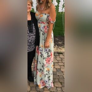 Lulus floral maxi dress